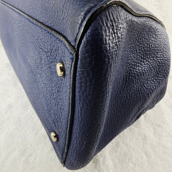 KATE SPADE Jasper Clarke Street Ocean Blue Pebble Leather Top Handle Shoulder Ba - Picture 11 of 16